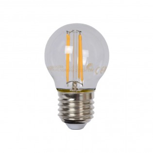 Bombilla filamentos LED E27 Transparente G45 (4W)