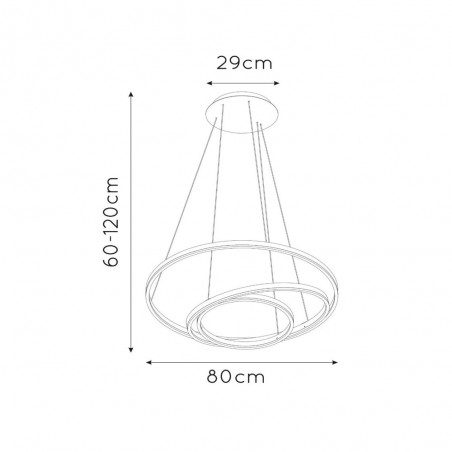 Lámpara de techo LED Triniti (125W)
