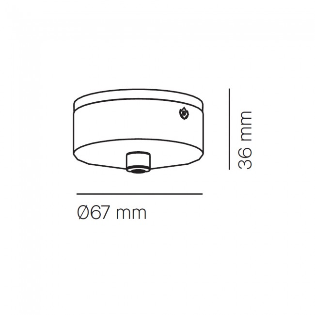 Florón de techo negro