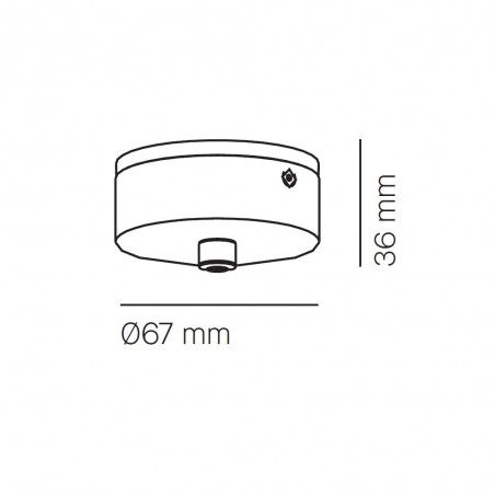 Florón de techo negro